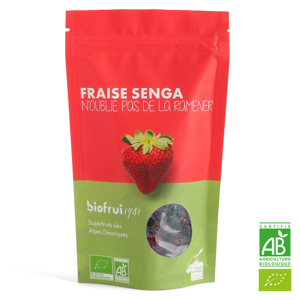 Fraise senga des alpes dinariques séchée entière bio - 1