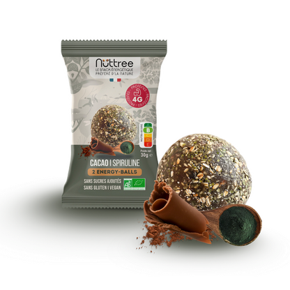 Balls bio protéinées cacao spiruline (prêt à vendre) - 2