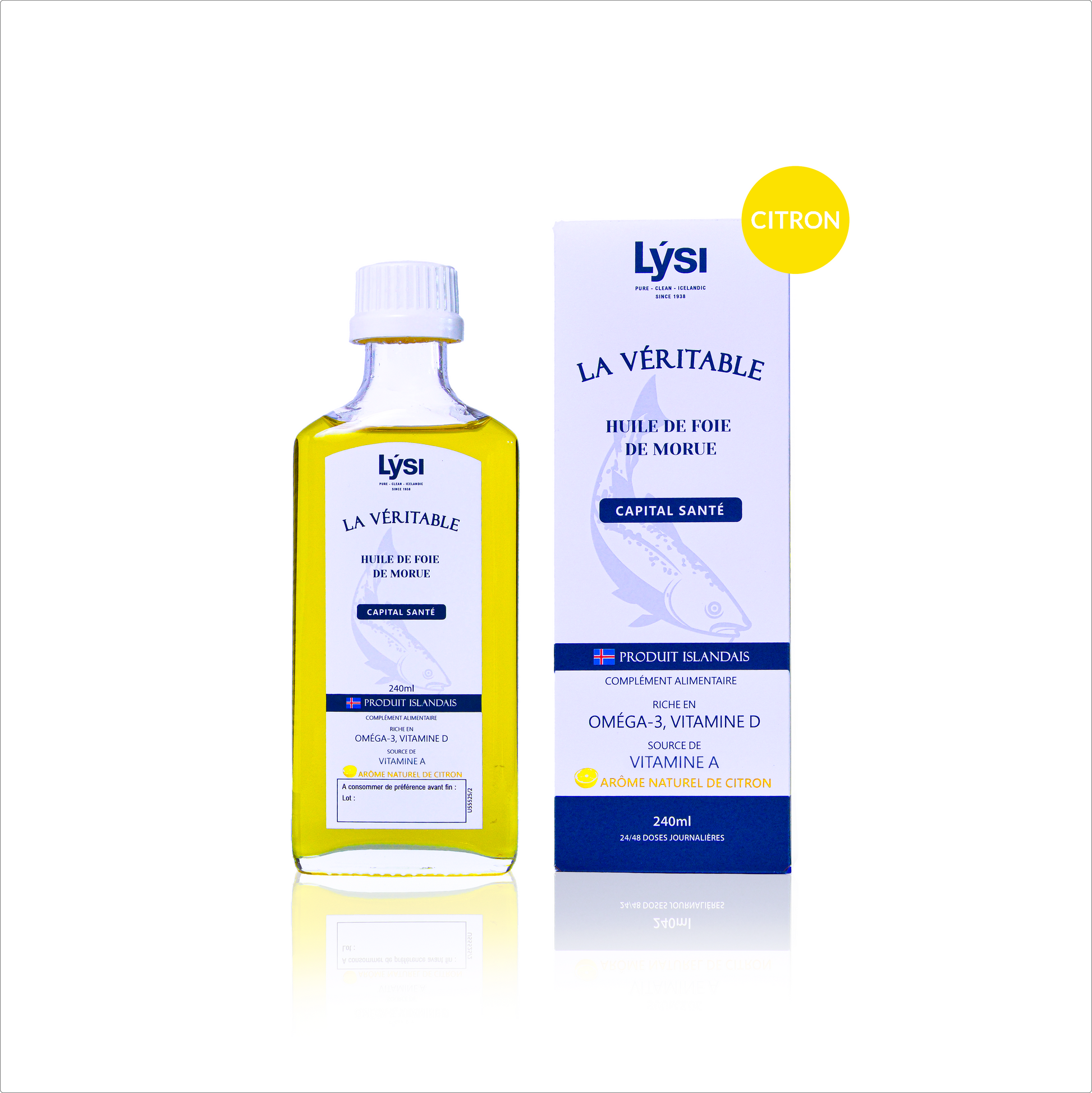 La véritable huile de foie de morue citron - 1