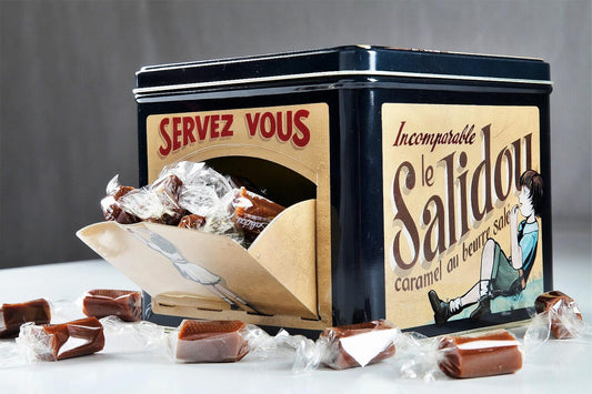Mam Bio (Maison D'armorine) -- EOL Caramels bio servez vous (salidou) boîte métal