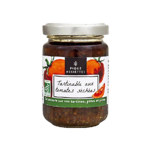 Pique Assiettes -- DDM 30.07.2025 Tartinable aux tomates séchées bio - 120 g